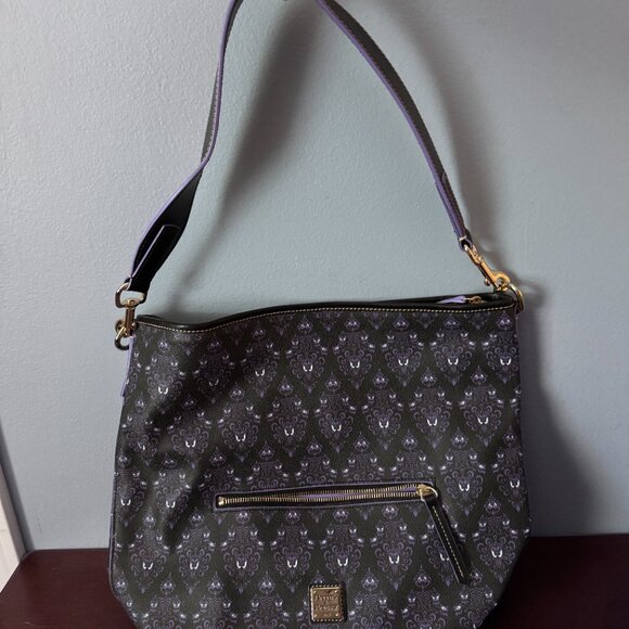 Dooney & Bourke Haunted Mansion Wallpaper Hobo Purse - Picture 4 of 4